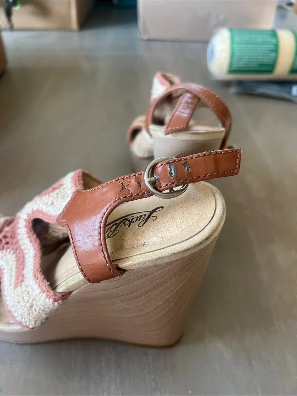 Lucky Brand crocheted upper